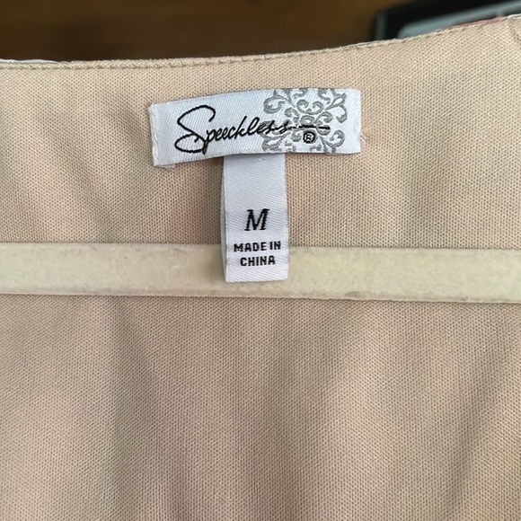 SPEECHLESS Watercolor Sleeveless Lined Elasticized Waist Dress, Sz Medium, GUC. - Picture 3 of 8